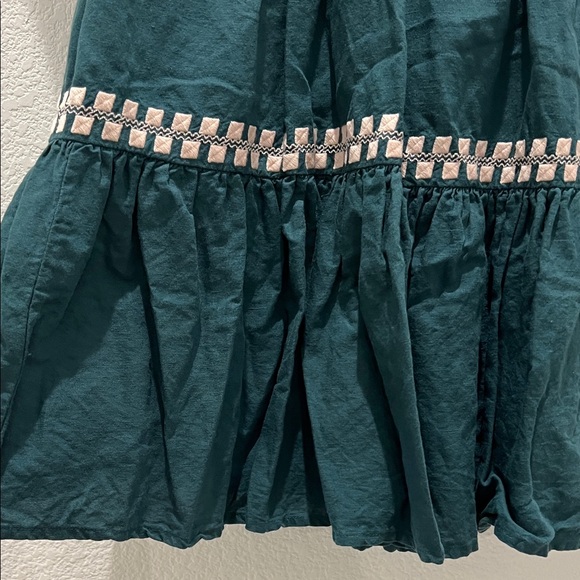 Madewell Embroidered Linen- Blend Flutter-Sleeve Mini Dress - Picture 6 of 11